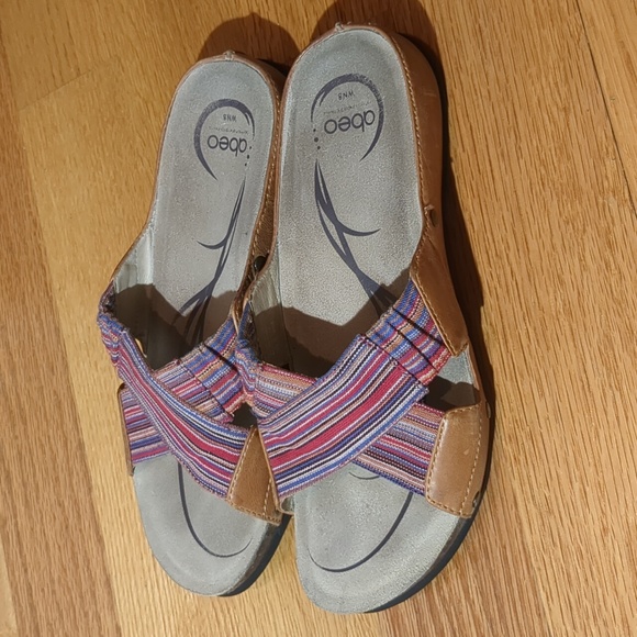 Abeo BIO System Neutral Footbed Sandals Black Sz 8 - Picture 6 of 11